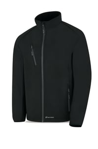 cazadora softshell modelo cuarzo. negra 320 gr. l