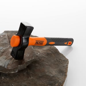 maceta de albañil 1,5 kg.mango fibra vidrio alyco orange