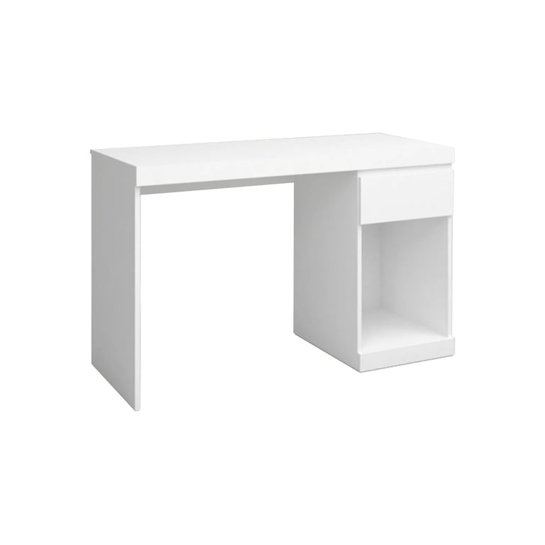 mesa escritorio blanco mate 120 cm (kit).