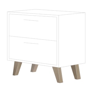 juego 4 patas inclinadas (kit)
