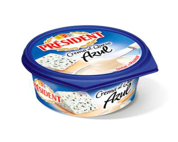 crema queso azul president 125 gr