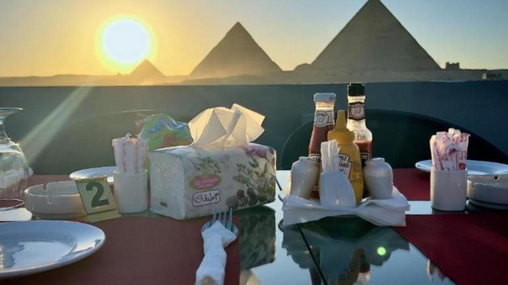 fabulous View pyramids inn in in Giza, Egypt