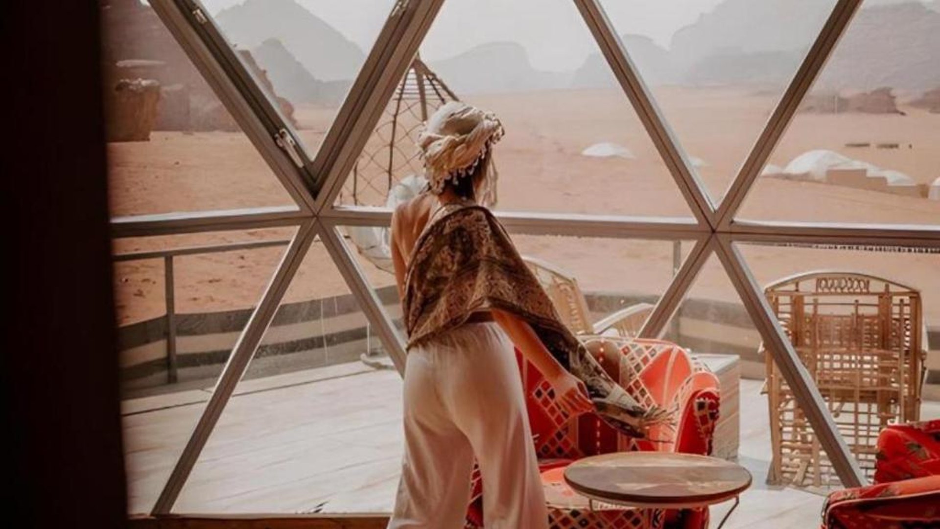 wadi rum santa camp in in Wadi Rum, Jordan
