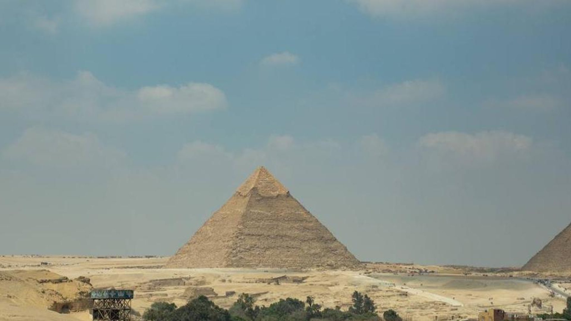 Radiant Pyramids View in in Cairo, Egypt