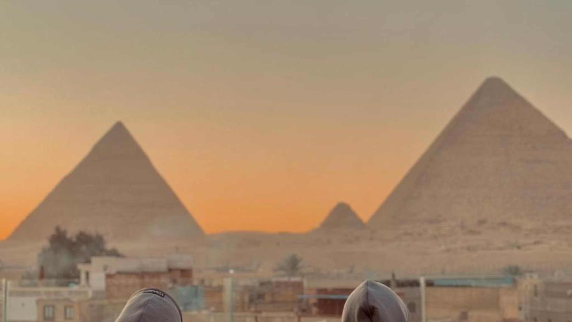continental pyramids view in in Cairo, Egypt