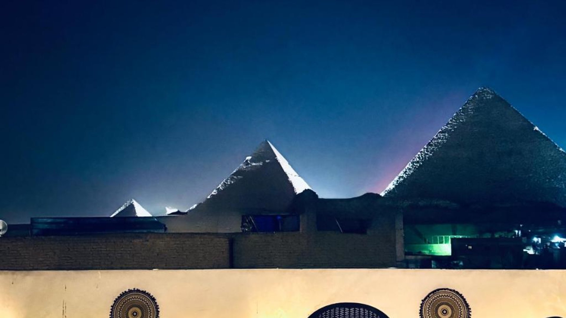 Akira pyramids view in in Cairo, Egypt