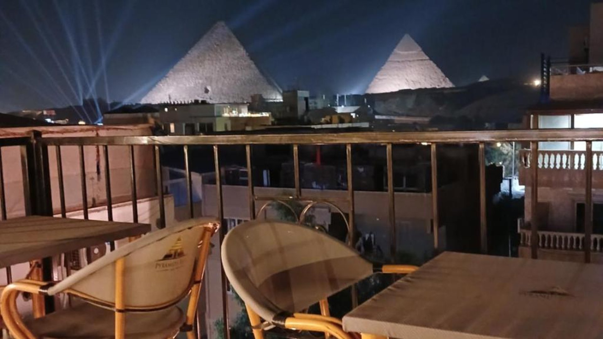 New pyramids gate view in in Cairo, Egypt