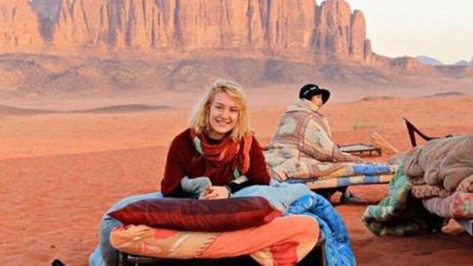 Wadi rum under stars in in Wadi Rum, Jordan