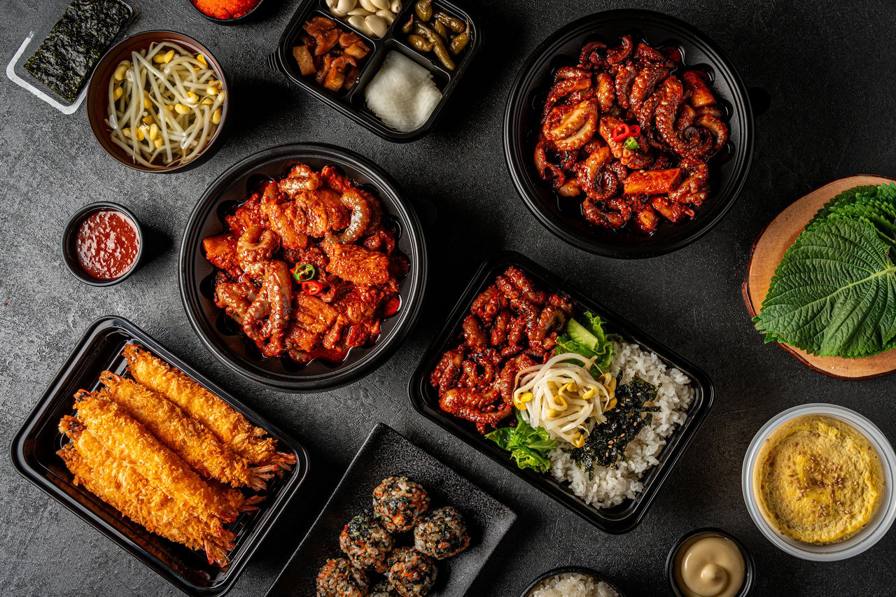 다산 쭈꾸미 배달 메뉴 촬영 - 불향과 윤기를 살린 컷
