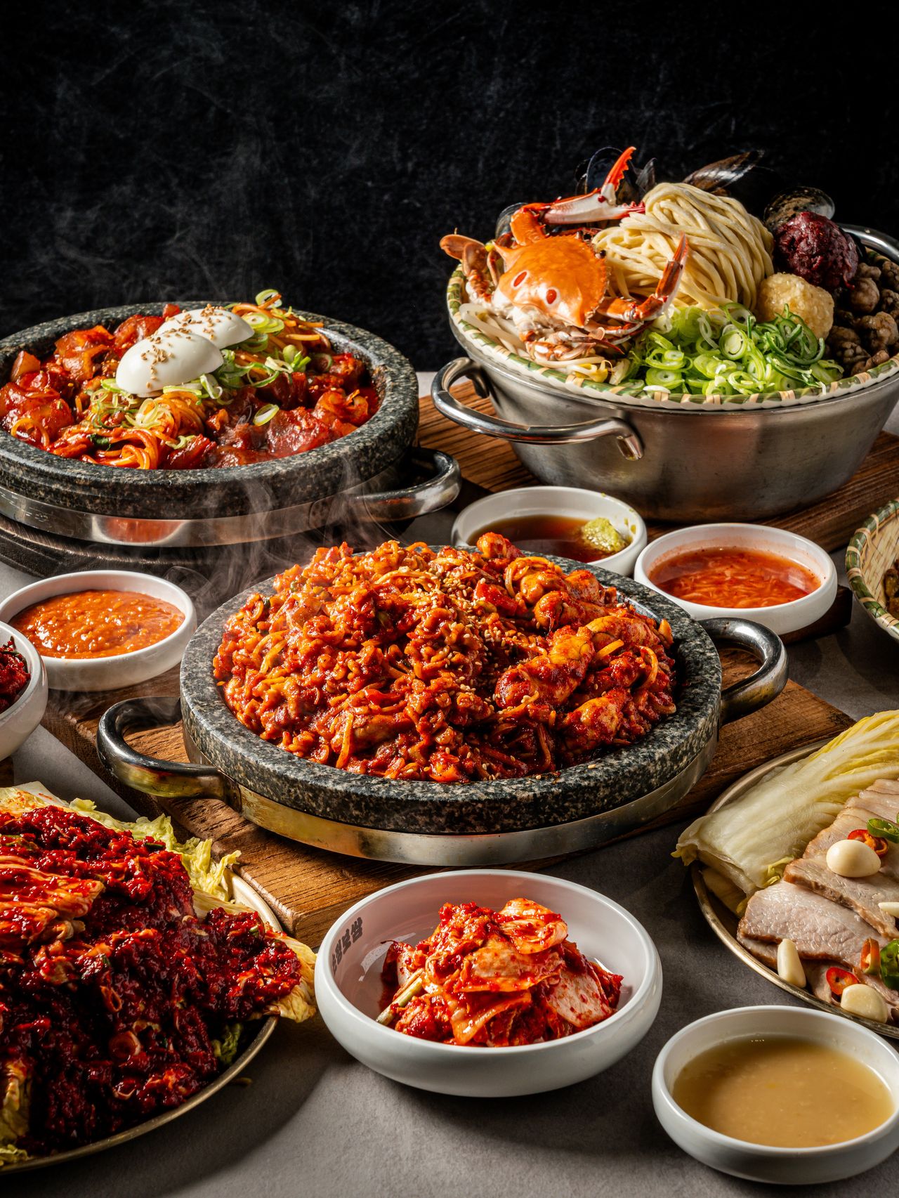 손정보쌈 아구찜 메뉴 촬영 - 붉은 양념의 윤기와 콩나물 볼륨감