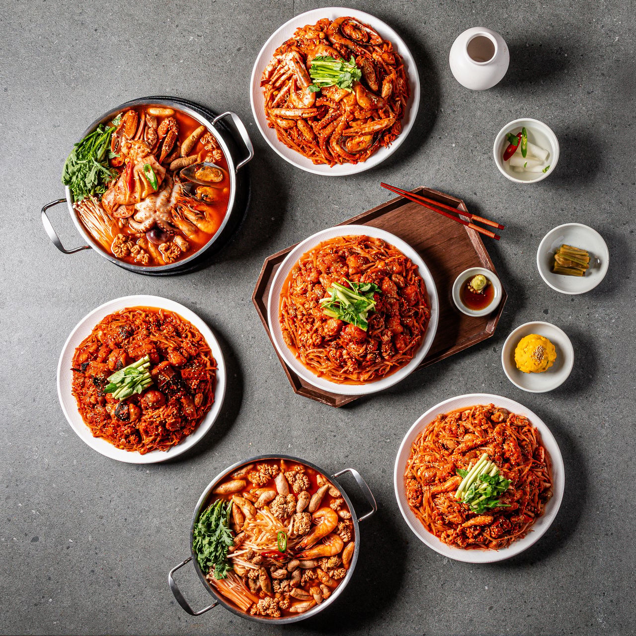 싸다아구찜 아구찜 포스터용 촬영 - 45도 사이드뷰 구도