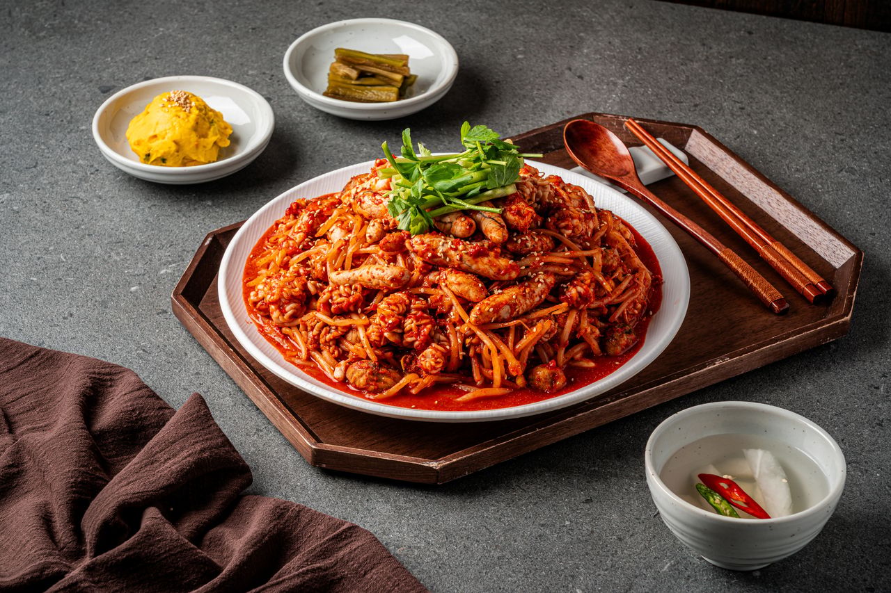 싸다아구찜 배달앱용 메뉴 사진 - 클로즈업 연출