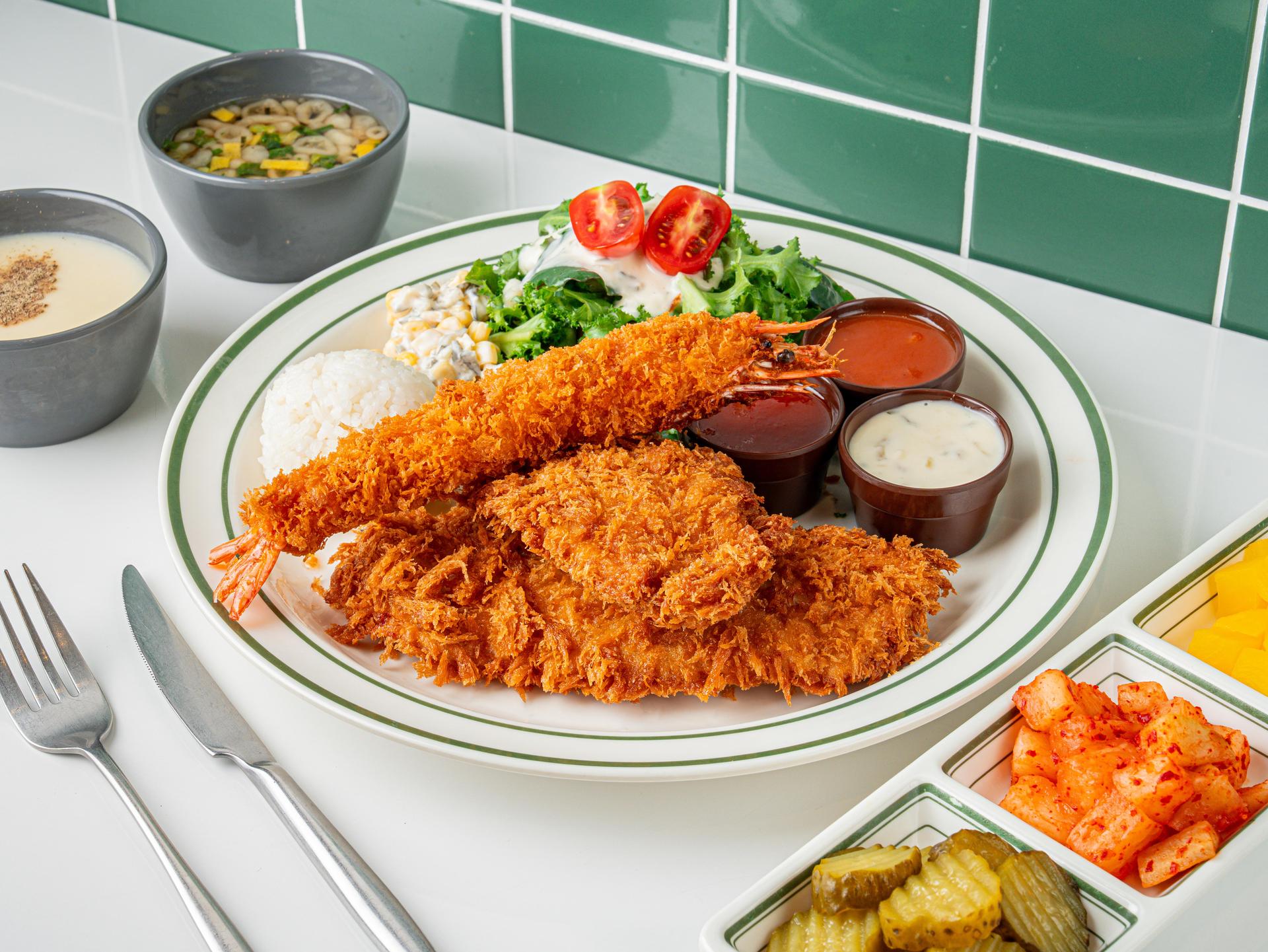 강남 치즈 돈가스 메뉴촬영, 마요 지그재그 시그니처 정찬