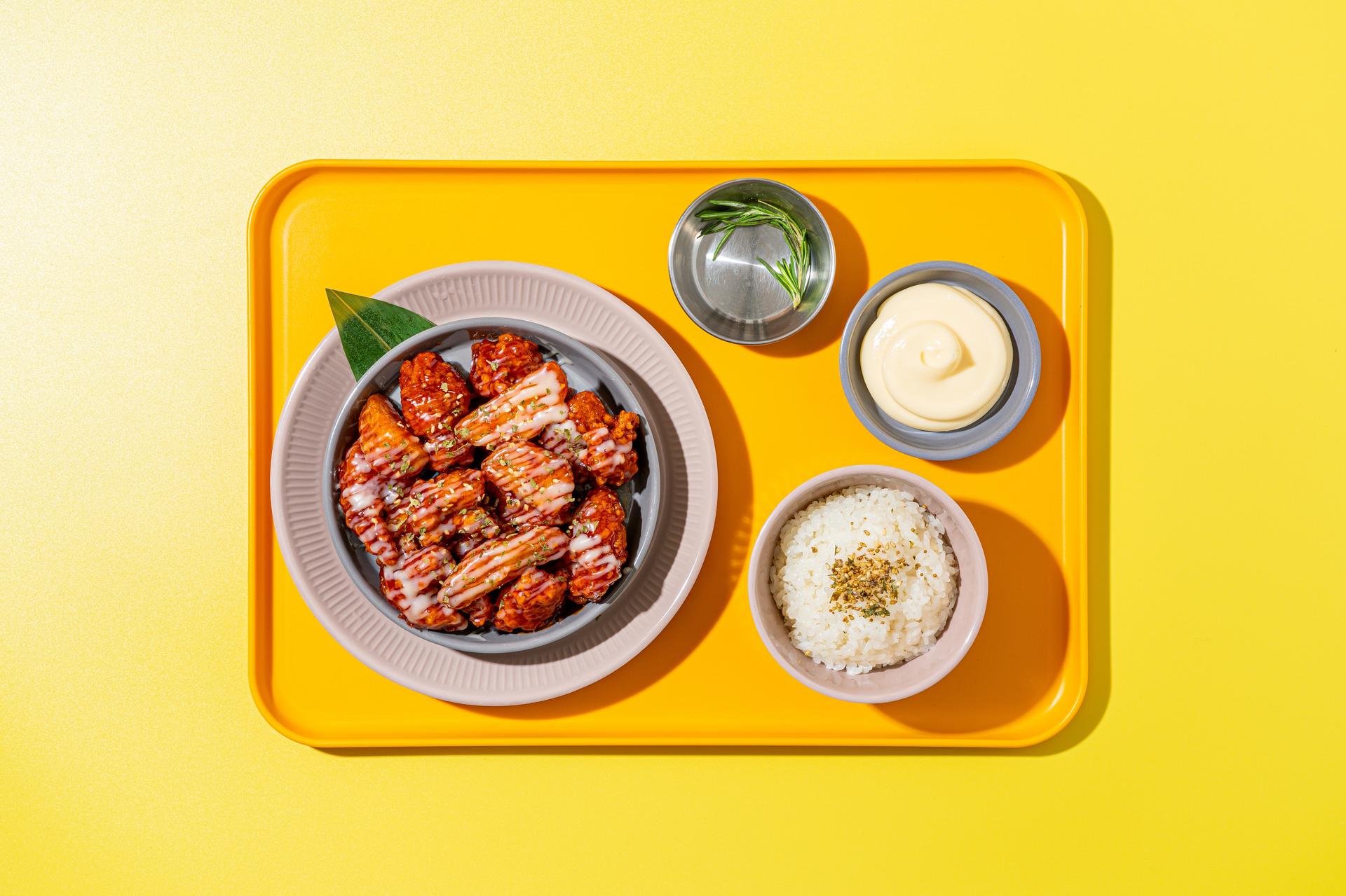 치킨크러싱 배달음식사진 - 배경
