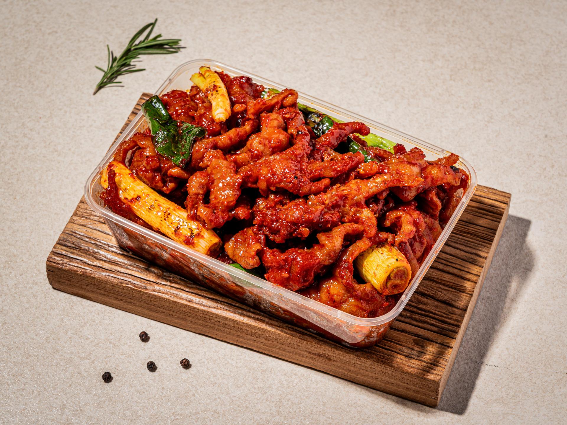 산왕돼지집 배달음식사진 - 촬영장