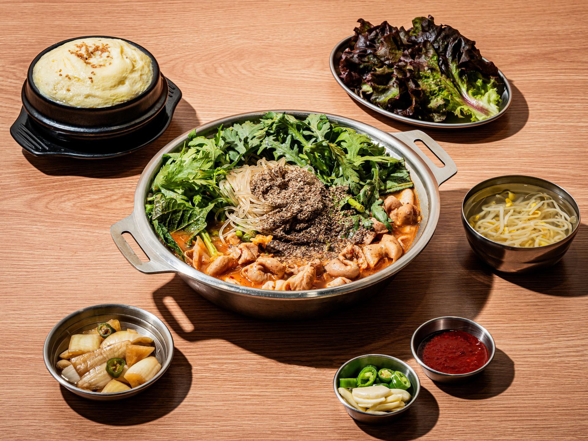 사가정 방자네곱창 메뉴사진 - 탑뷰 컷