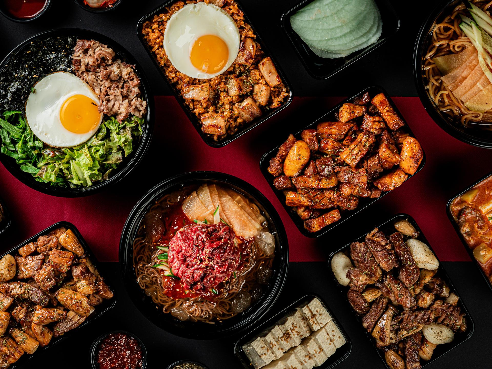 고기공화국 배달음식사진 - 마무리 컷 (한상 차림 컷)