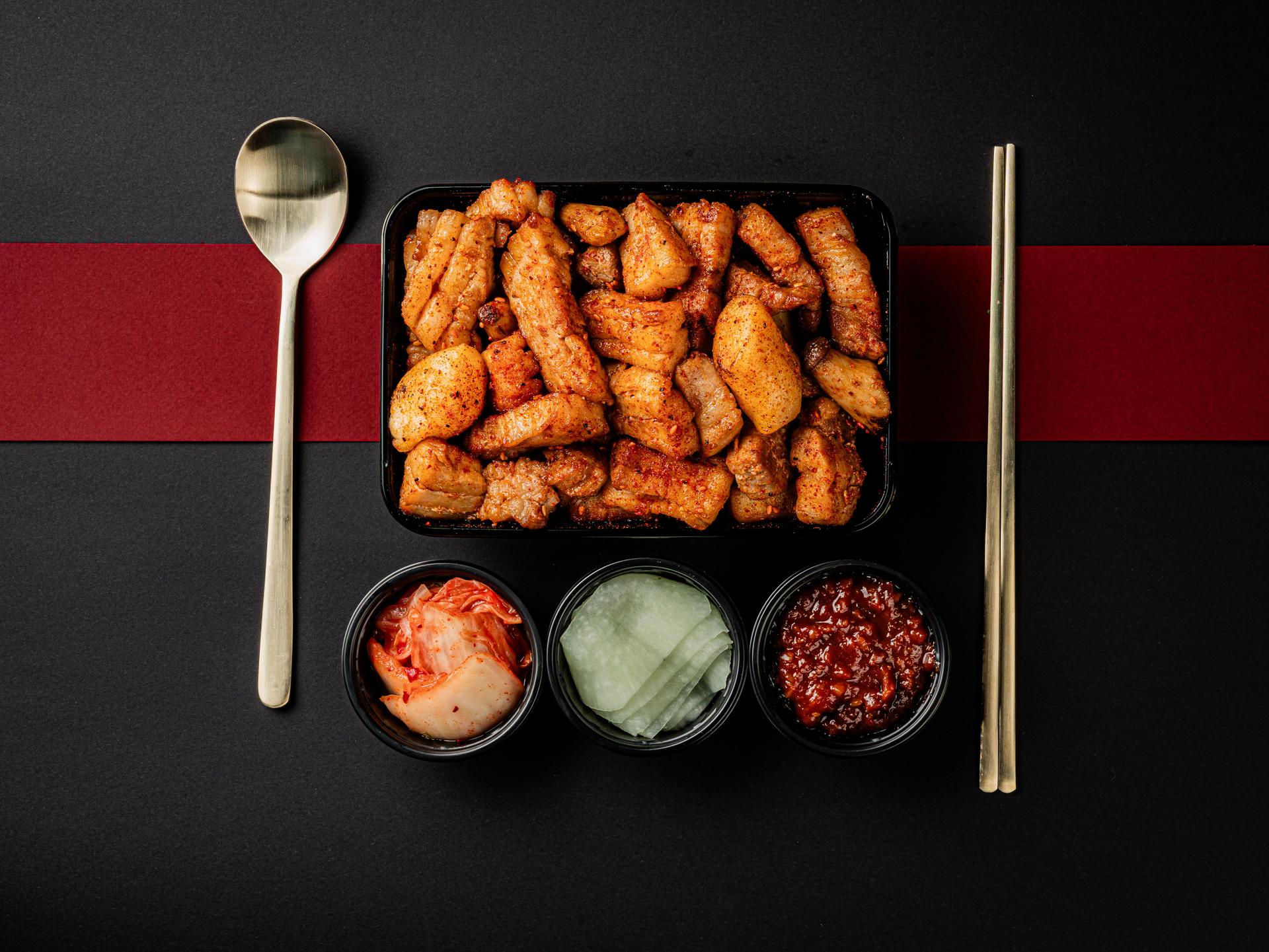 고기공화국 배달음식사진 - 탑뷰 컷