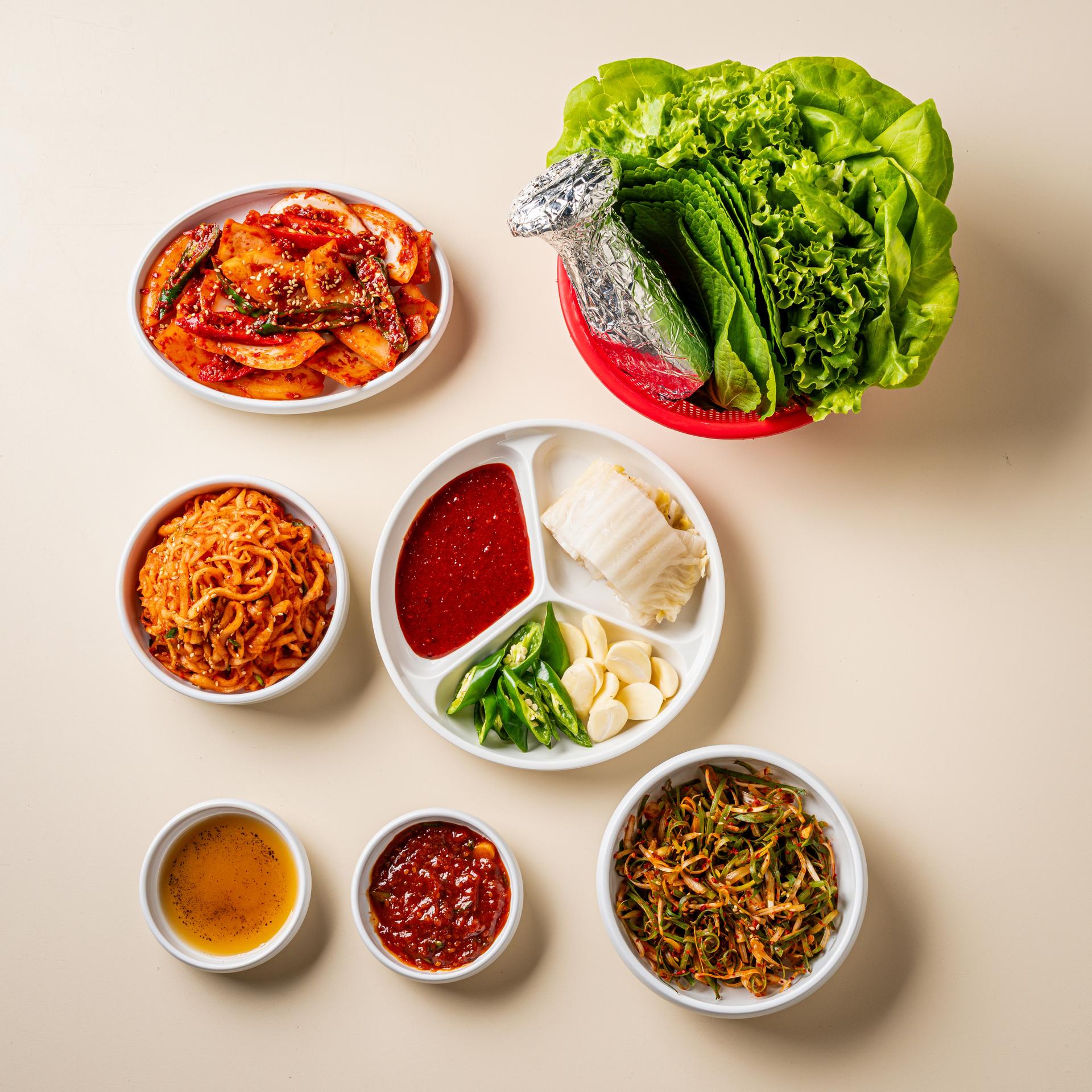 지대로 맛돼지 찬 세트 촬영 메뉴촬영 - 소몽스튜디오