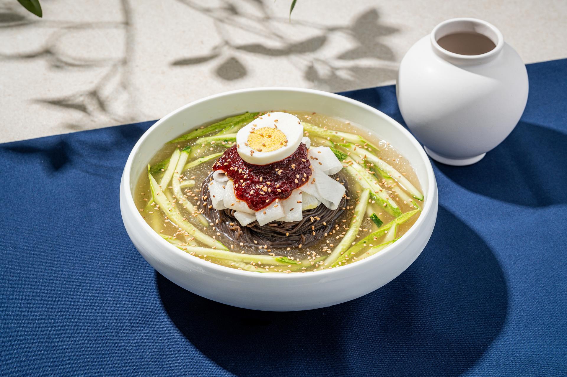영등포 냉면 배민 사진촬영, 여름 무드 메밀 비빔컷