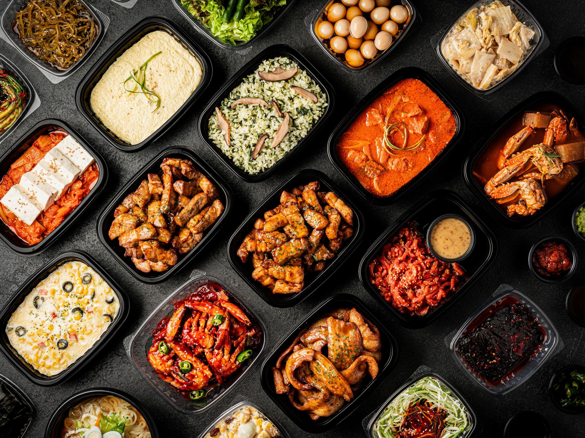 부평 배달 고기집 배달음식사진 - 대표 컷 (한상 차림 컷)