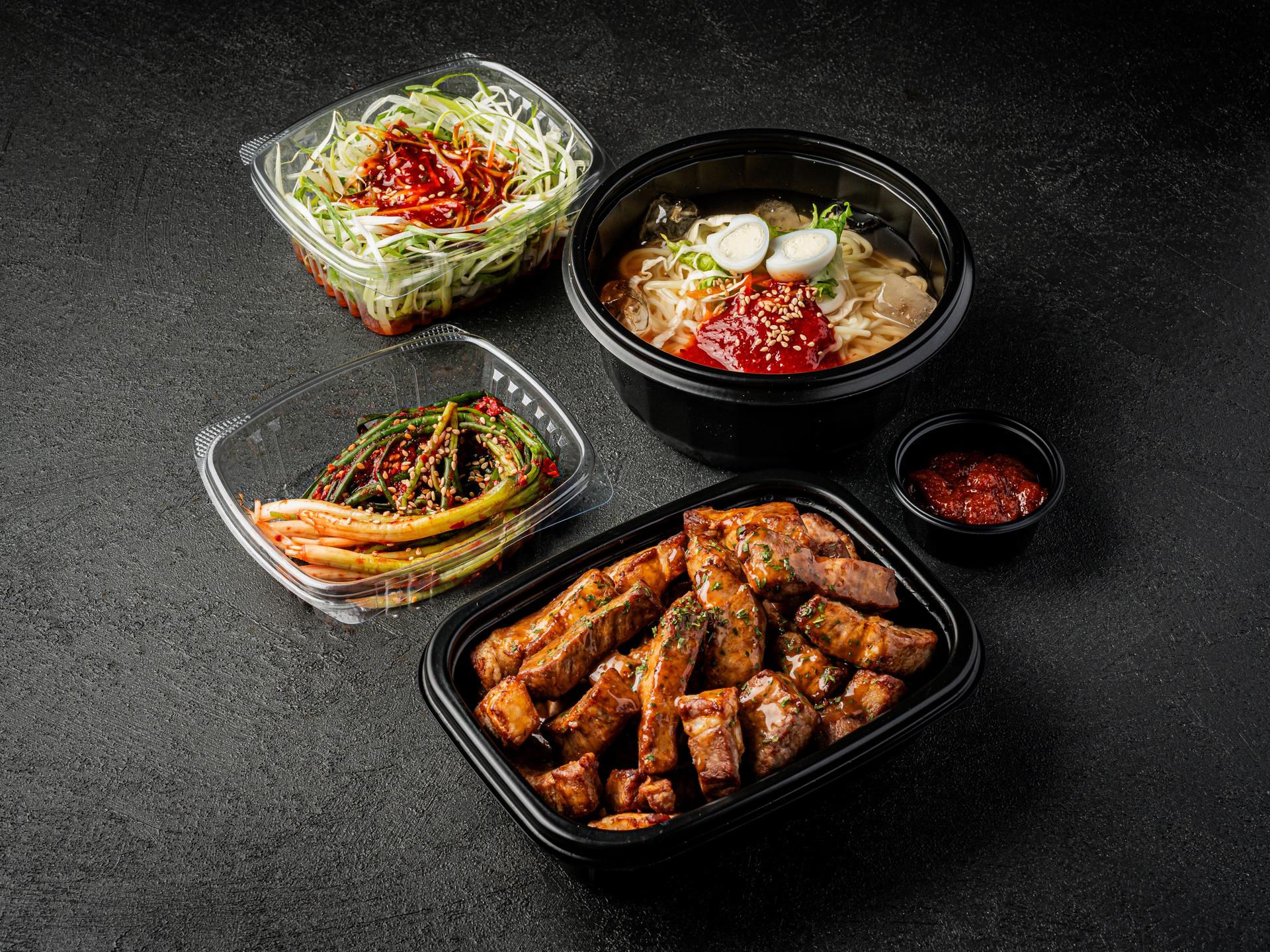 부평 배달 고기집 배달음식사진 - 마무리 컷 (한상 차림 컷)