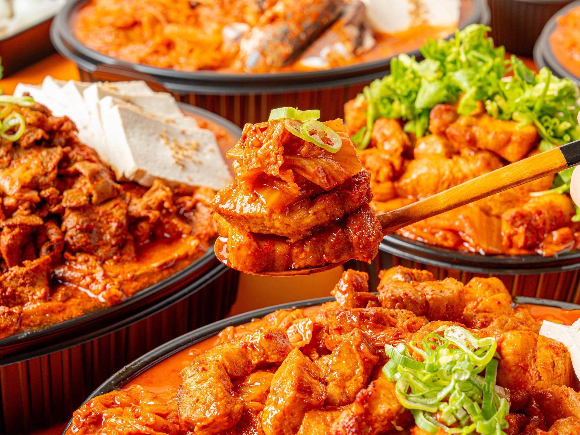 저당 김치찜 배달음식사진 전체 라인업