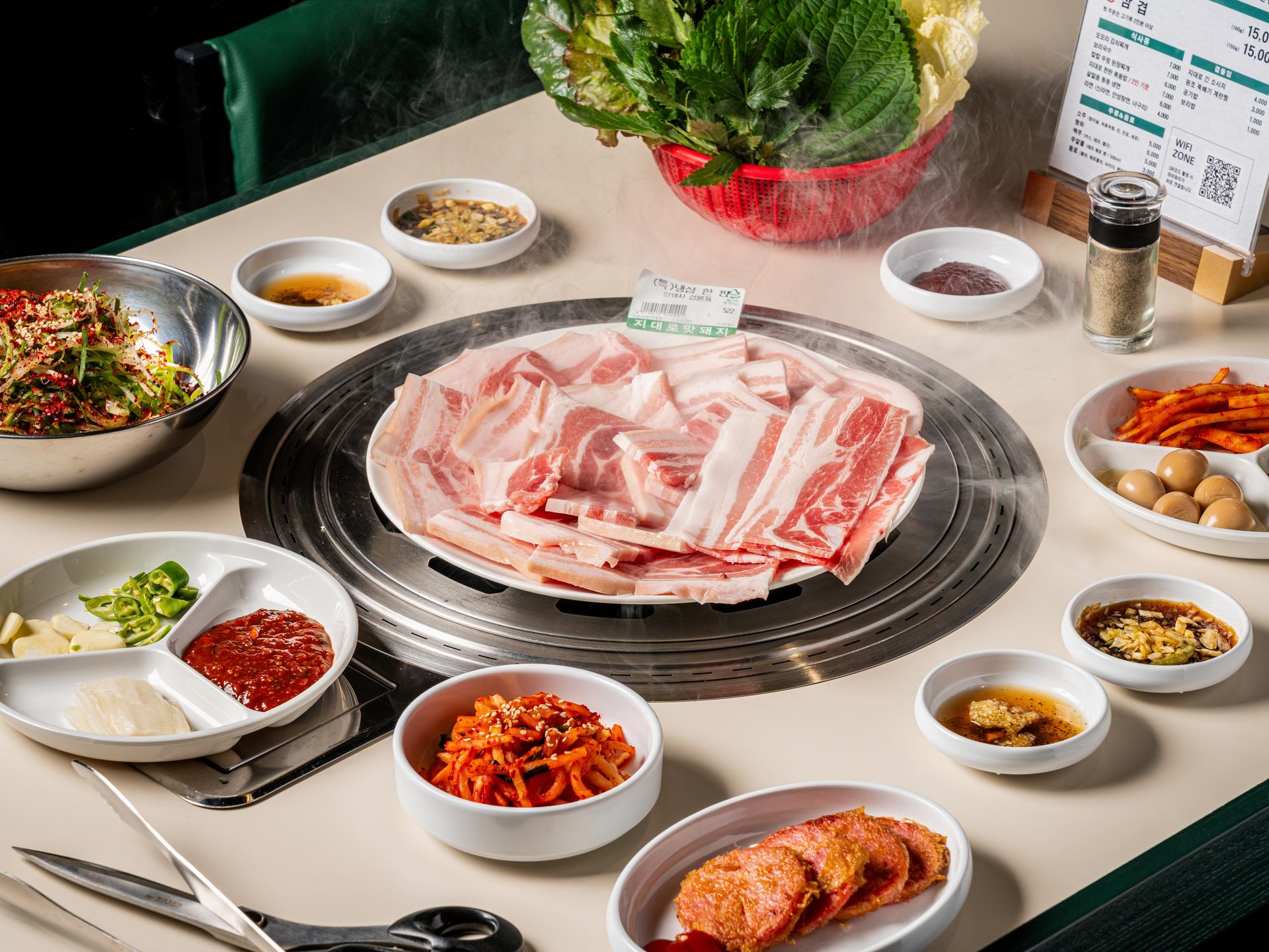 지대로 맛돼지 냉삼 단품컷 메뉴촬영 - 소몽스튜디오