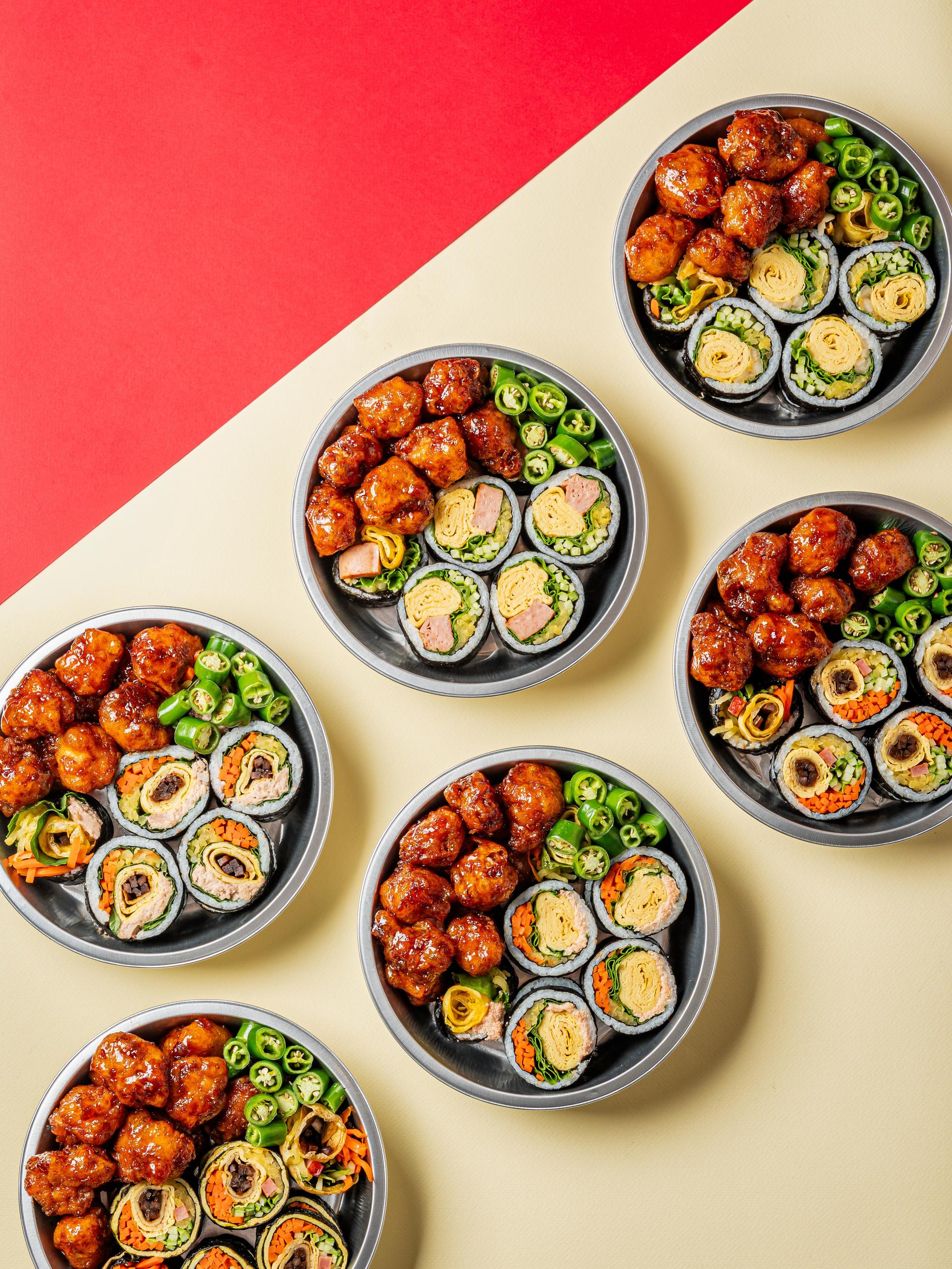 노원 공릉 김밥 포스터 촬영, 반반 콘셉트 분할 배경컷