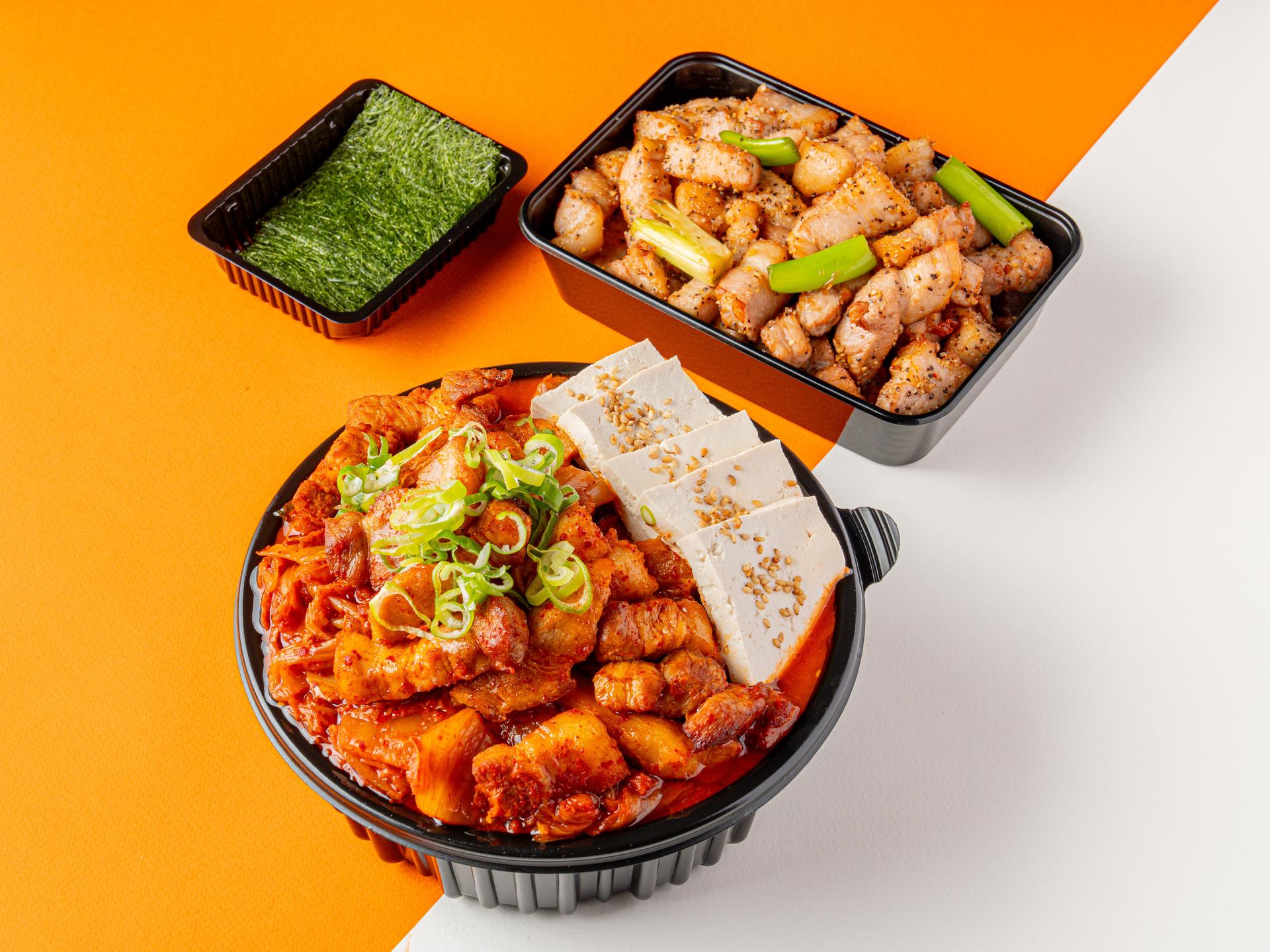 저당 김치찜 배달음식사진 - 사이드 메뉴 컷