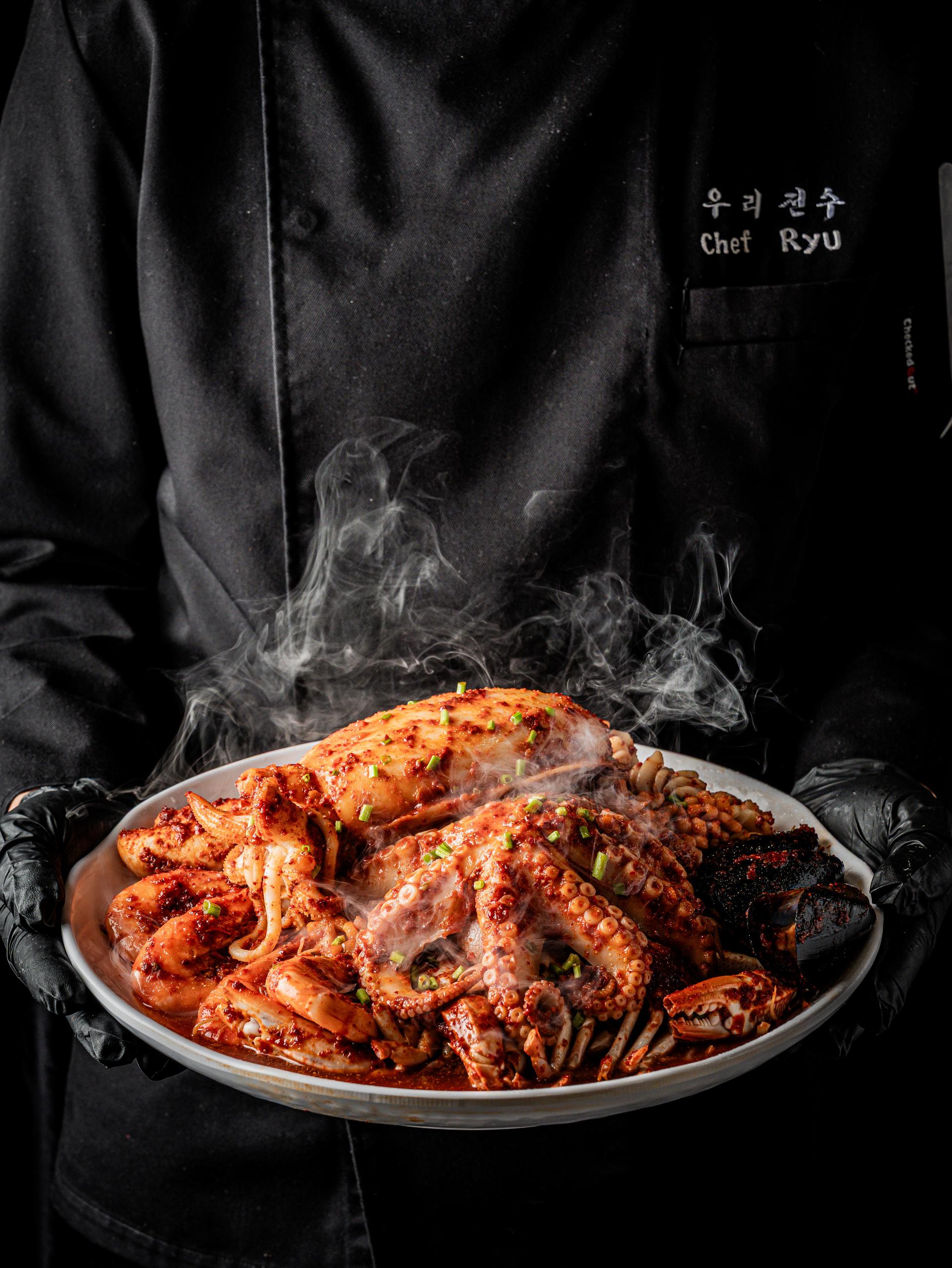 아빠찜 음식점 포스터 사진 - 스타일링 컷