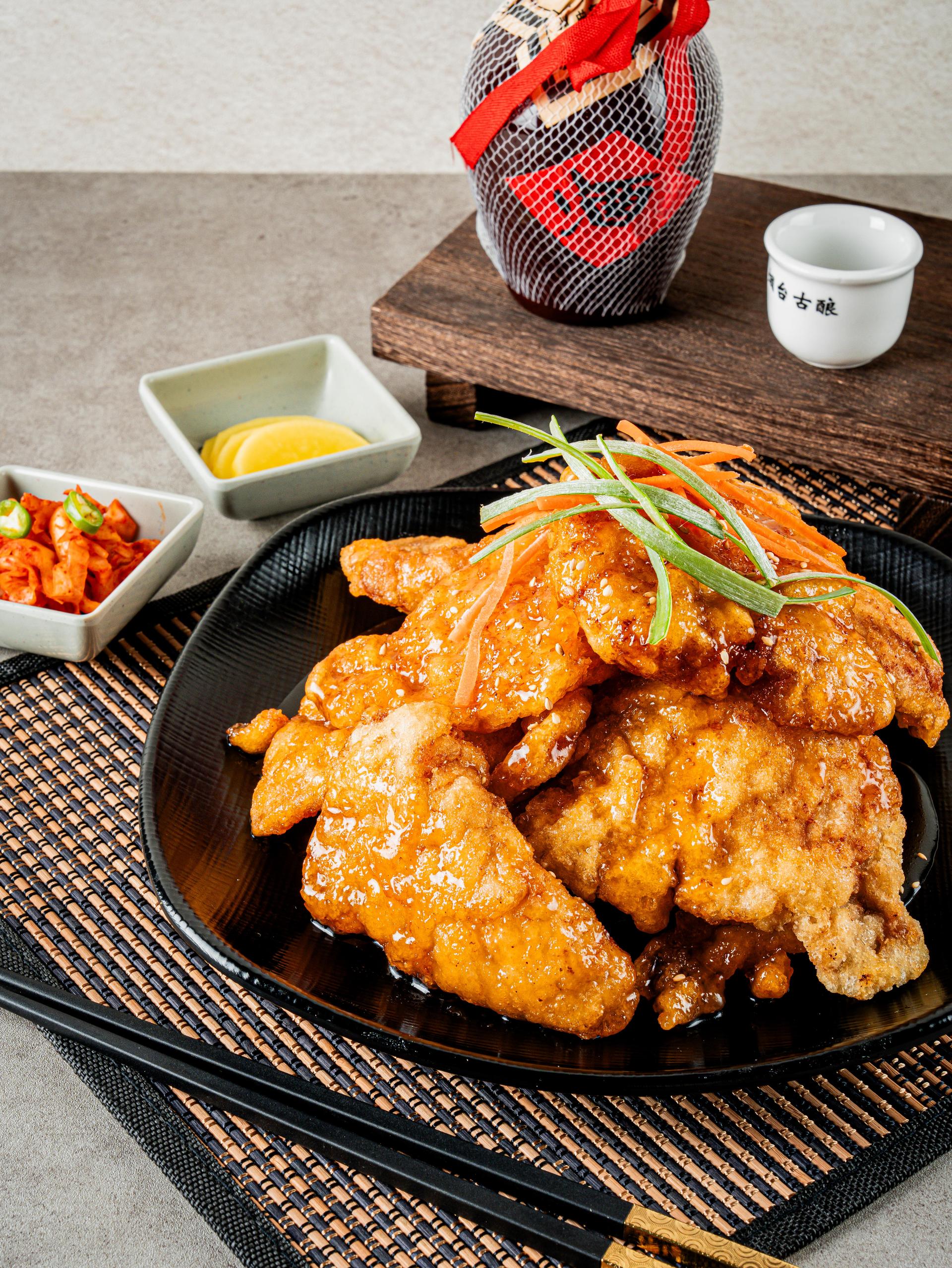 이면가란주우육면 음식점 포스터 사진 - 탑뷰 컷