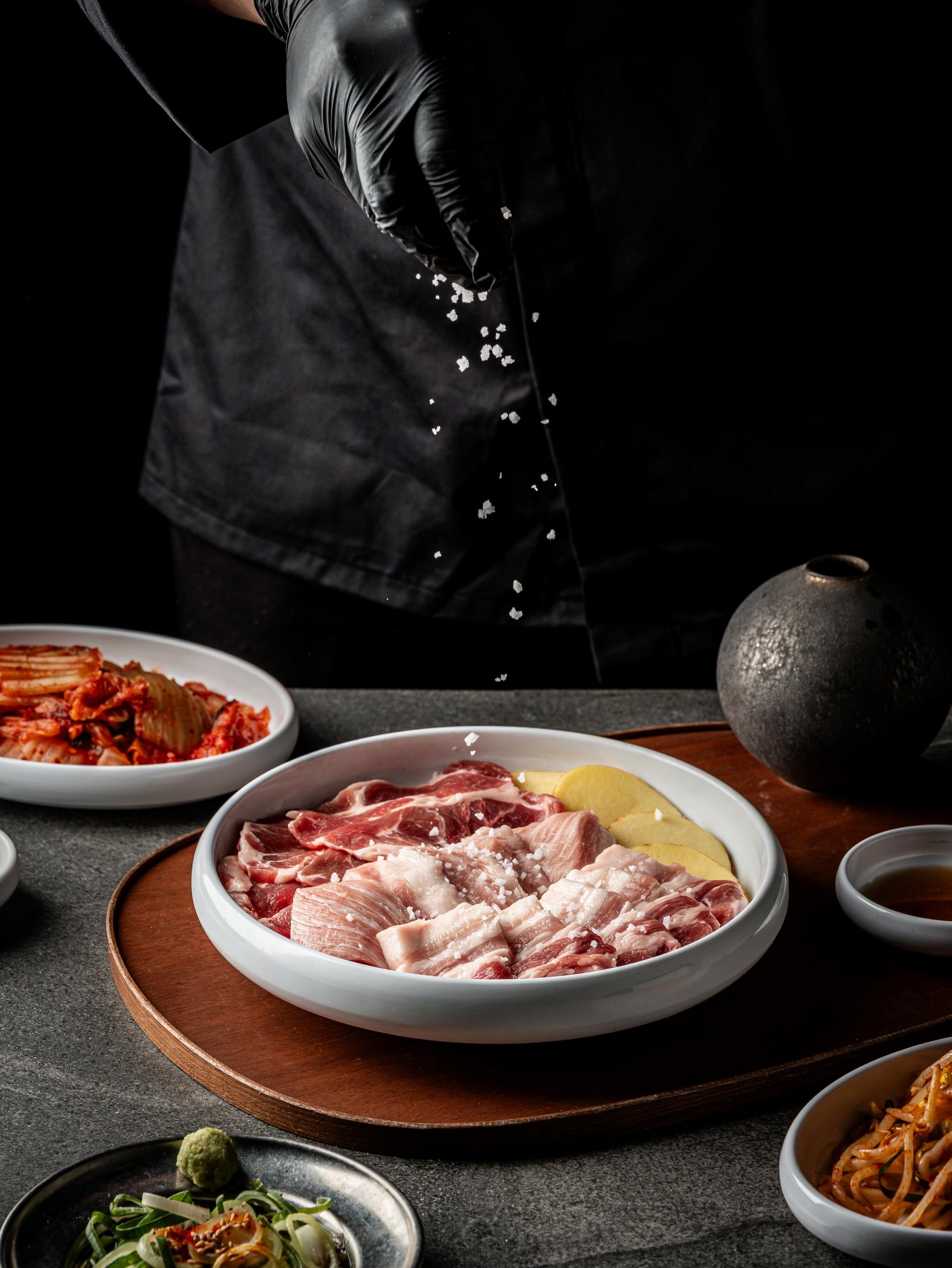 백채김치찌개 음식점 포스터 사진 - 김치찌개