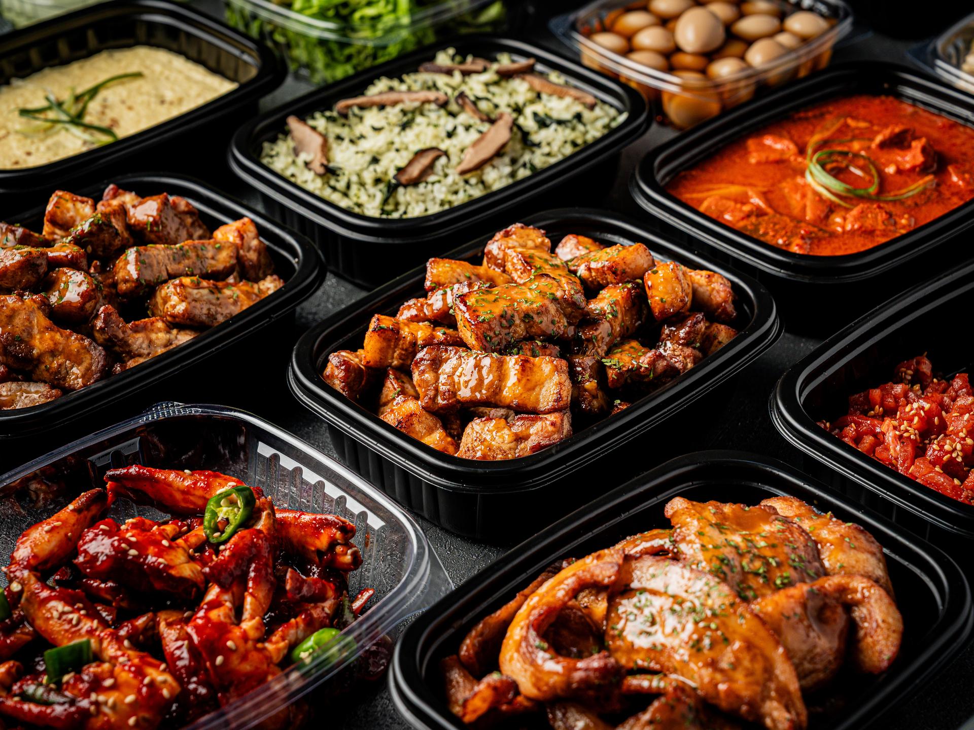 부평 배달 고기집 배달음식사진 - 한상 차림 컷 (한상 차림 컷)