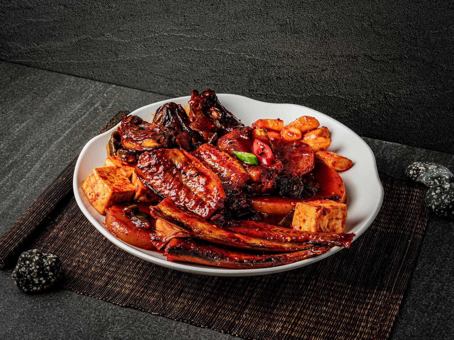하남 찜 메뉴촬영, 해물찜·갈비찜 다크무드 연출컷