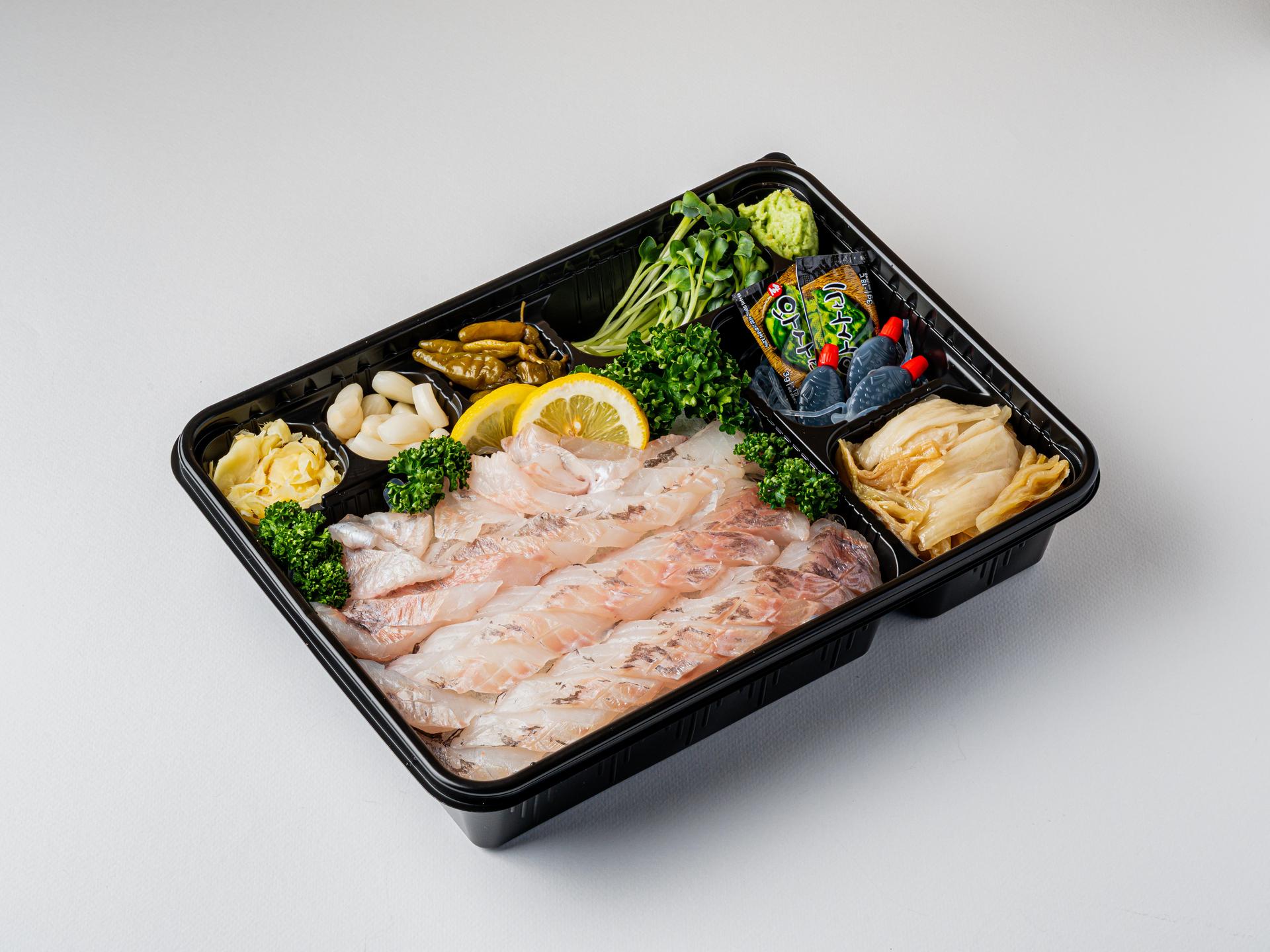 민영활어공장 송도점 음식점 포스터 사진 - 탑뷰 컷 (메뉴 컷)