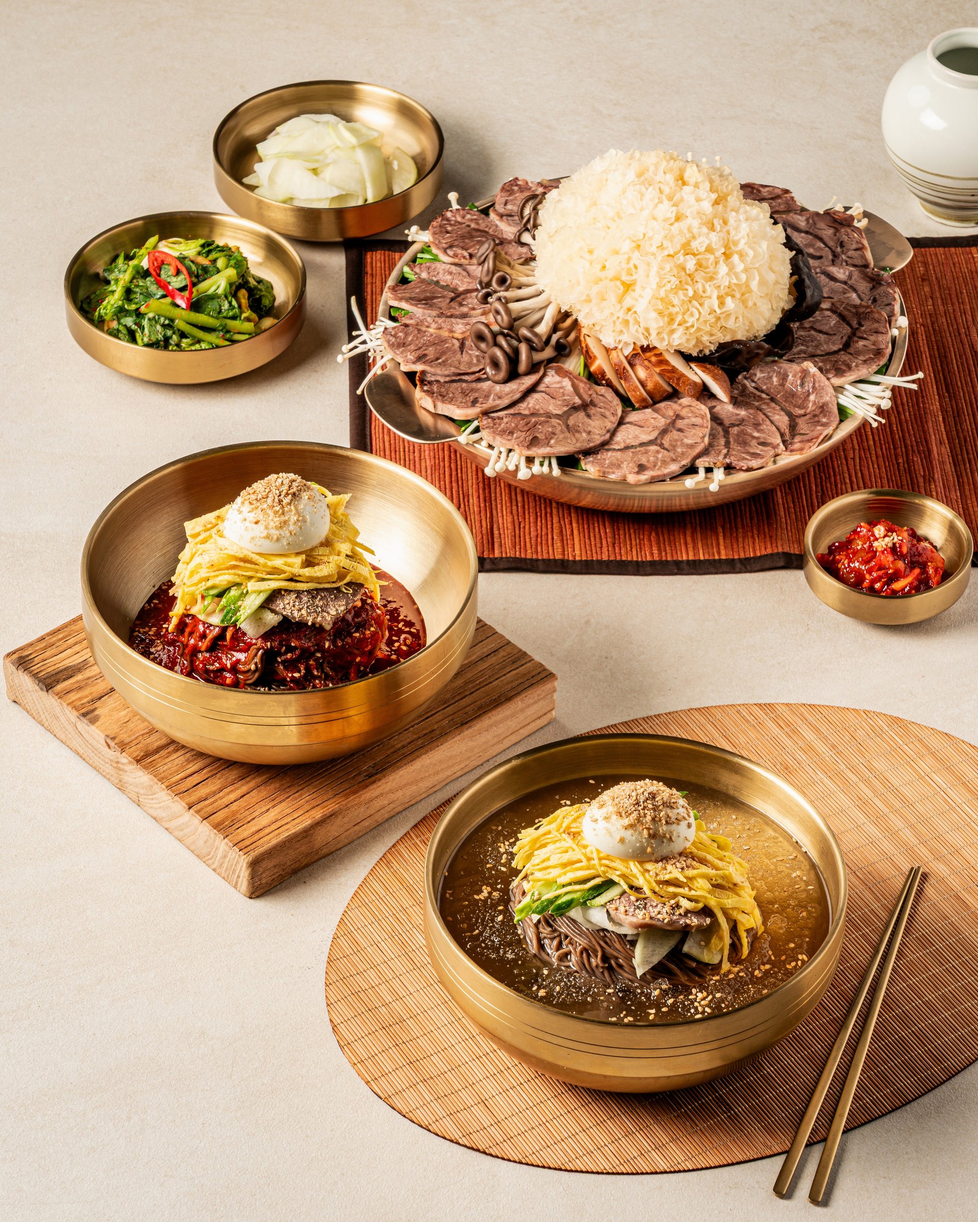 대전 면옥 냉면 음식사진촬영 사례 — 유성 수통골 대전면옥 | 오픈 전 한번에 끝내기 관련 촬영 사례 4