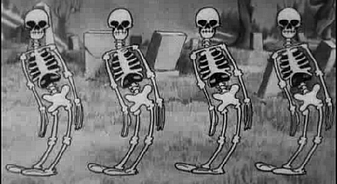 spooky scary skeleton