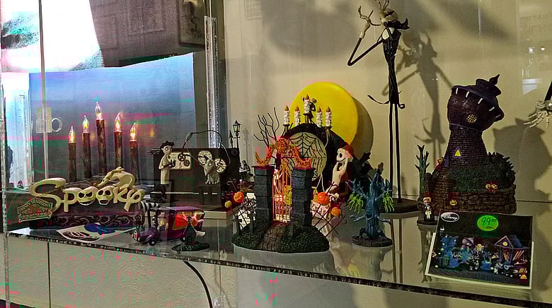 Scenes and characters from A Nightmare Before Christmas were of course a huge part of the… exhibit?