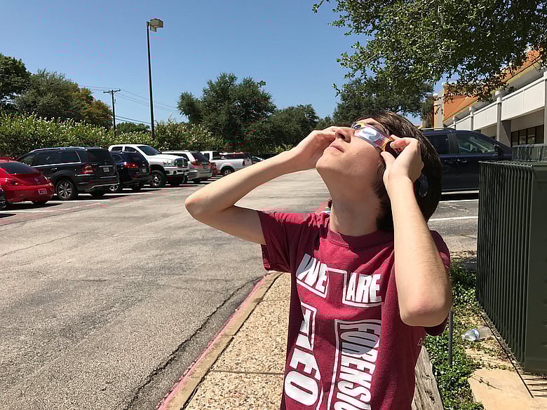 Staring at the sun