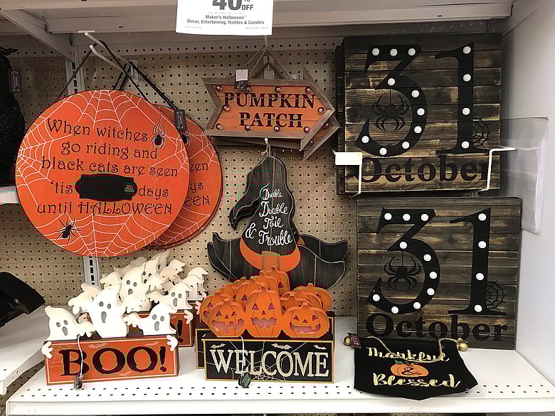 Small Halloween Signage