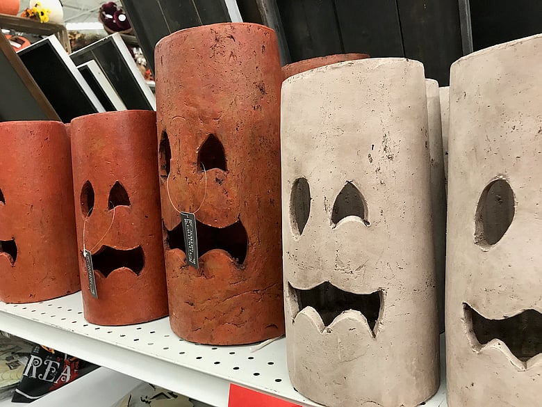 Large Halloween Faux Candles