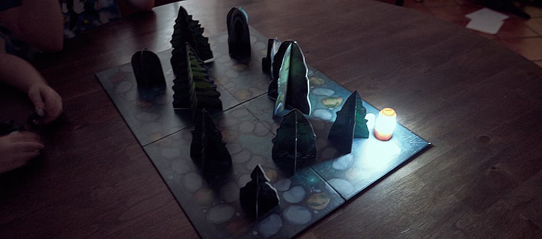 Game Board in Shadow