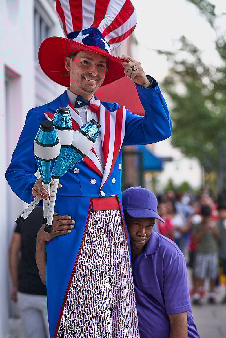 Uncle Sam with Obviously Drunk Guy