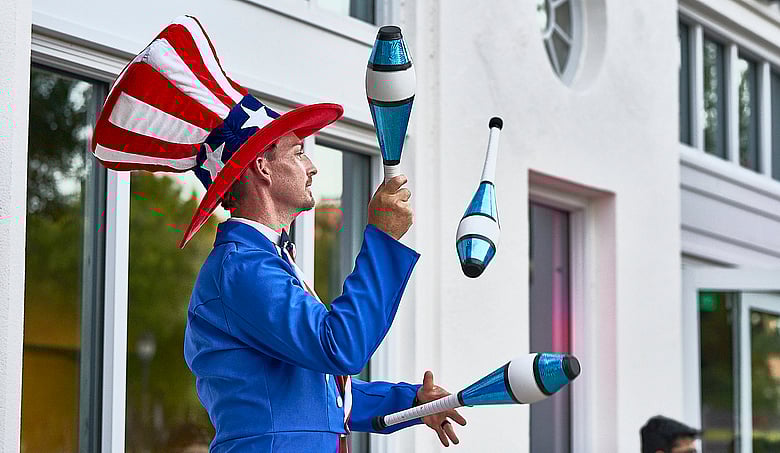 Juggling Uncle Sam
