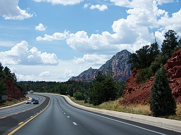 Approaching Red Rock