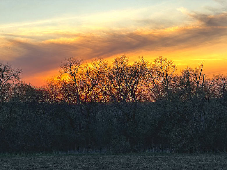 a deep sunset