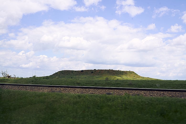 the first mesa outside Amarillo