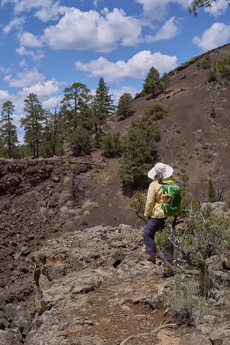 Looking Out Over the Crater