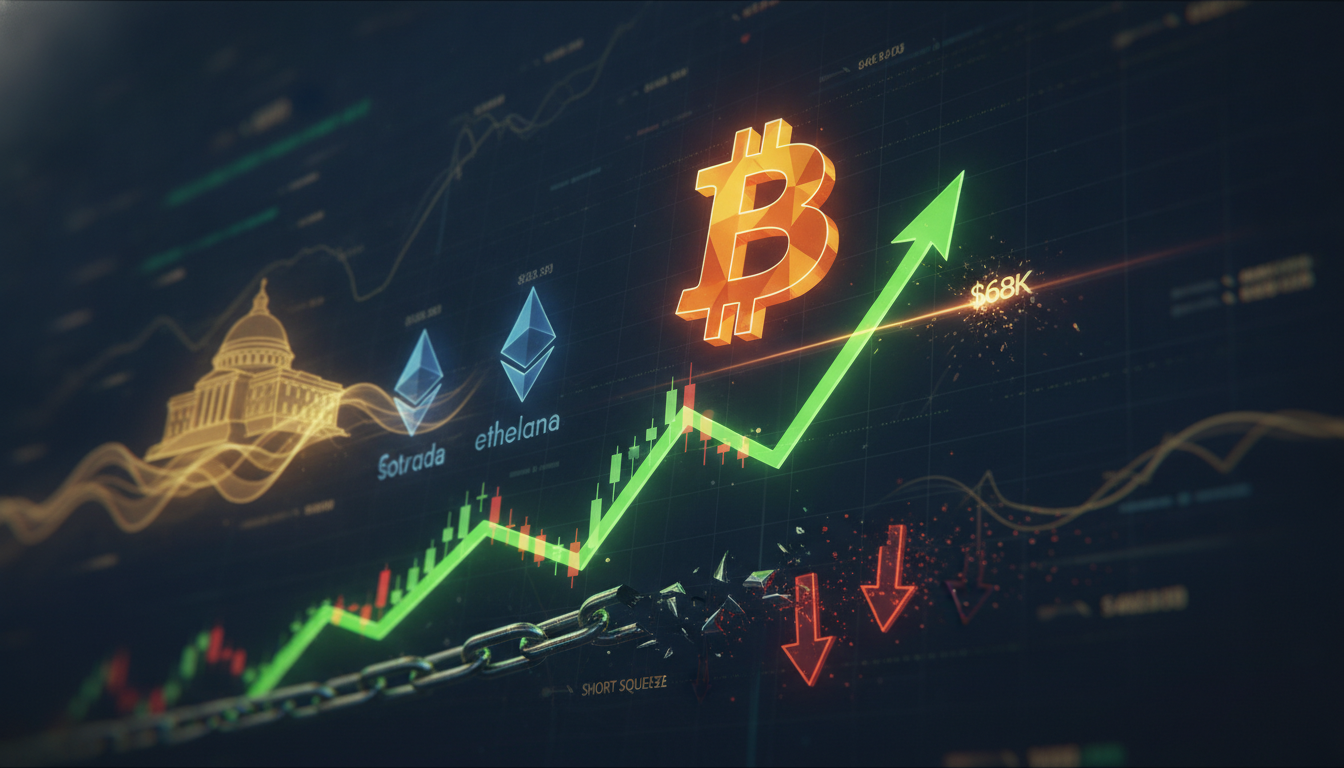 Crypto Market Update Today: Bitcoin Rips Past $68K as Treasury Buybacks Fire Up Risk Appetite